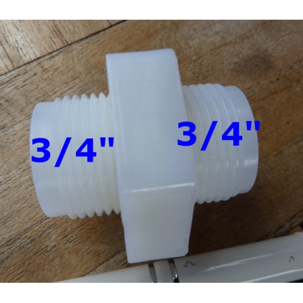 3/4'' brystnippel plast