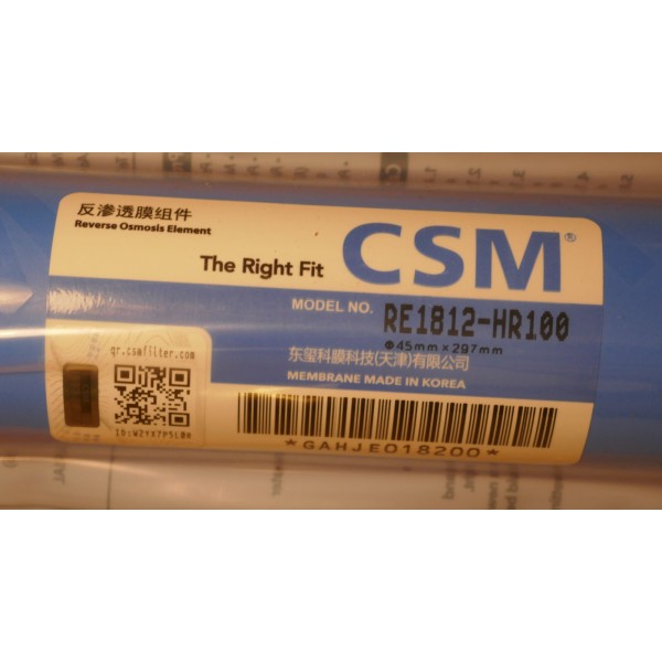 ErstattetOsmosemembran 075GPD CSM ErstattetOsmosemembran 075GPD CSM