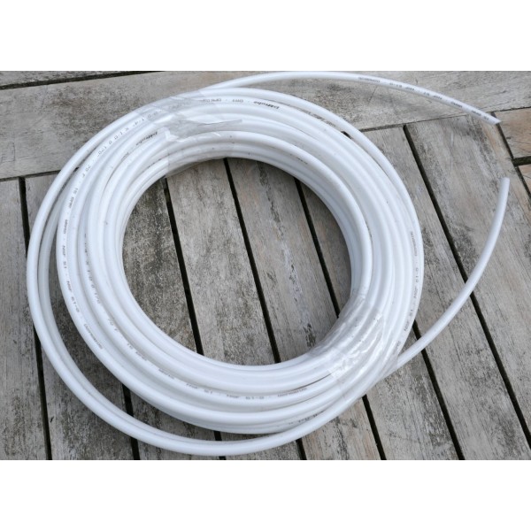 Plastslange hvid 1/4''- prisen er pr. meter