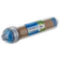 Filterhus inline 10 x 2.5'', fyldbart, med 0,5 liter deioniserende harpiks