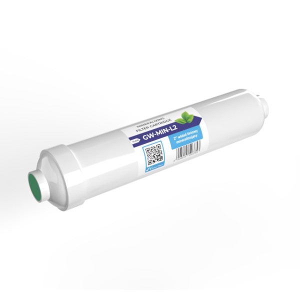 Mineralfilter, inline, 10'' x 2'' med indv. 1/4'' gevind til fitting
