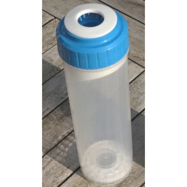 10'' filterpatron, tom, 0,6L til 550g harpiks