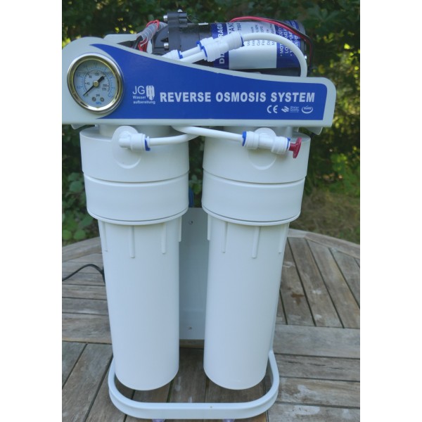 Osmoseanlæg, pumpe, 5L vandtank, let filterskift