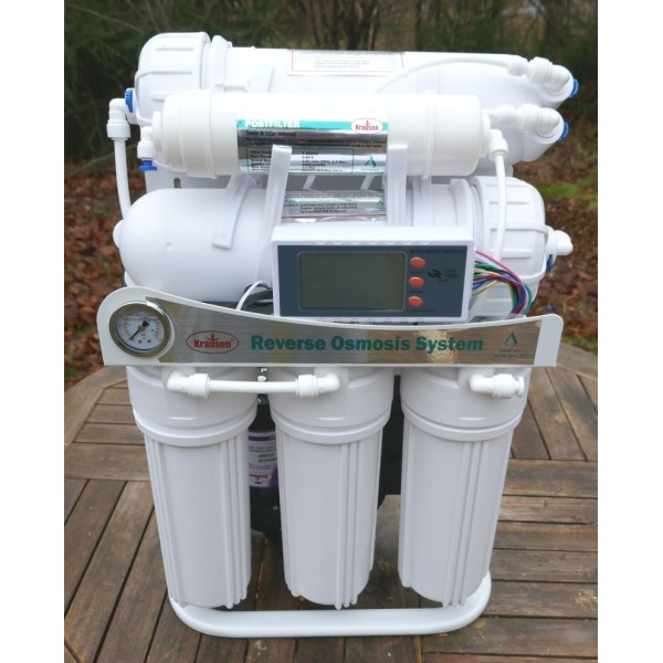 Osmoseanlæg, standard filterhuse, 1,5L/min., 2 x 3213-800GPD, pumpe, spildvand 1:1