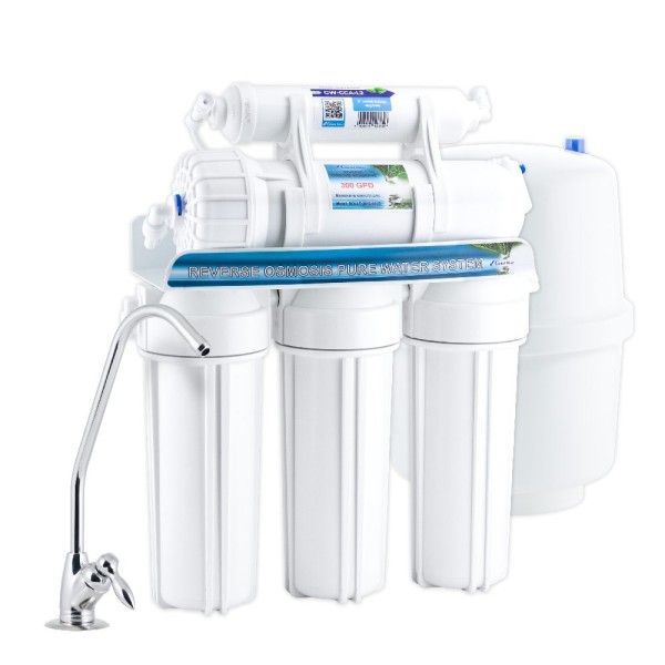 Osmoseanlæg 12L tank, trad. filterhuse Osmoseanlæg 12L tank, trad. filterhuse