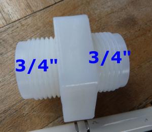3/4'' brystnippel plast