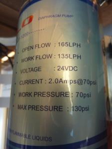 Boosterpumpe til 300GPD membran med strømforsyning